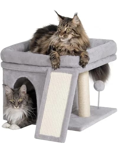 Aechonow Cat Tree Tower for Large Cats | Spacious Perch & Condo, Senior-Friendly, Sisal Scratching Surface thumbnail 1