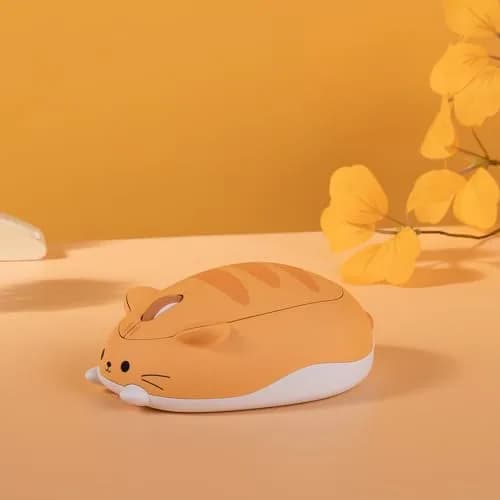 Akko Orange KATE Wireless Gaming Mouse Tri-Mode BT3.0/BT5.0/2.4G Cute Optical Cordless Cartoon Mice for Computer/Laptop/Desktop/PC, Compatible with Mac/Win thumbnail 7