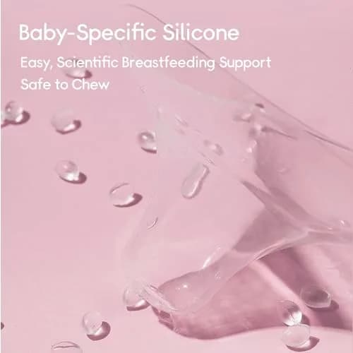 Luxemum Nipple Shields for Breastfeeding 20mm, BPA-Free Silicone Latch Aids (2 Count) thumbnail 3
