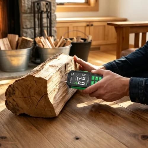 RDINSCOS MT93 Wood Moisture Meter Rechargeable Detector | Pin Type for Wood, Drywall, Firewood thumbnail 4