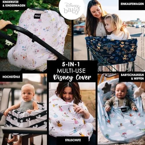 Milk Snob Original Disney 5-in-1 Baby Cover (A Wish Come True) - Multi Use Cover | Rayon Blend thumbnail 2