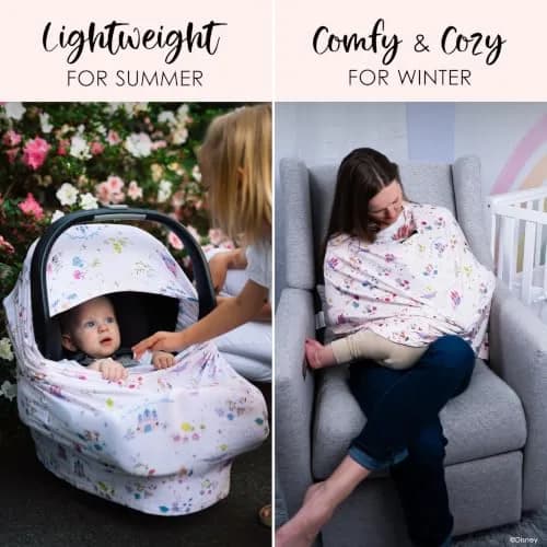 Milk Snob Original Disney 5-in-1 Baby Cover (A Wish Come True) - Multi Use Cover | Rayon Blend thumbnail 3