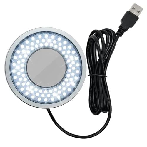 Gringoo Polarized LED Microscope Ring Light 90 LEDs | Anti-Glare Illuminator for Industrial Cameras & Repair Tools thumbnail 1