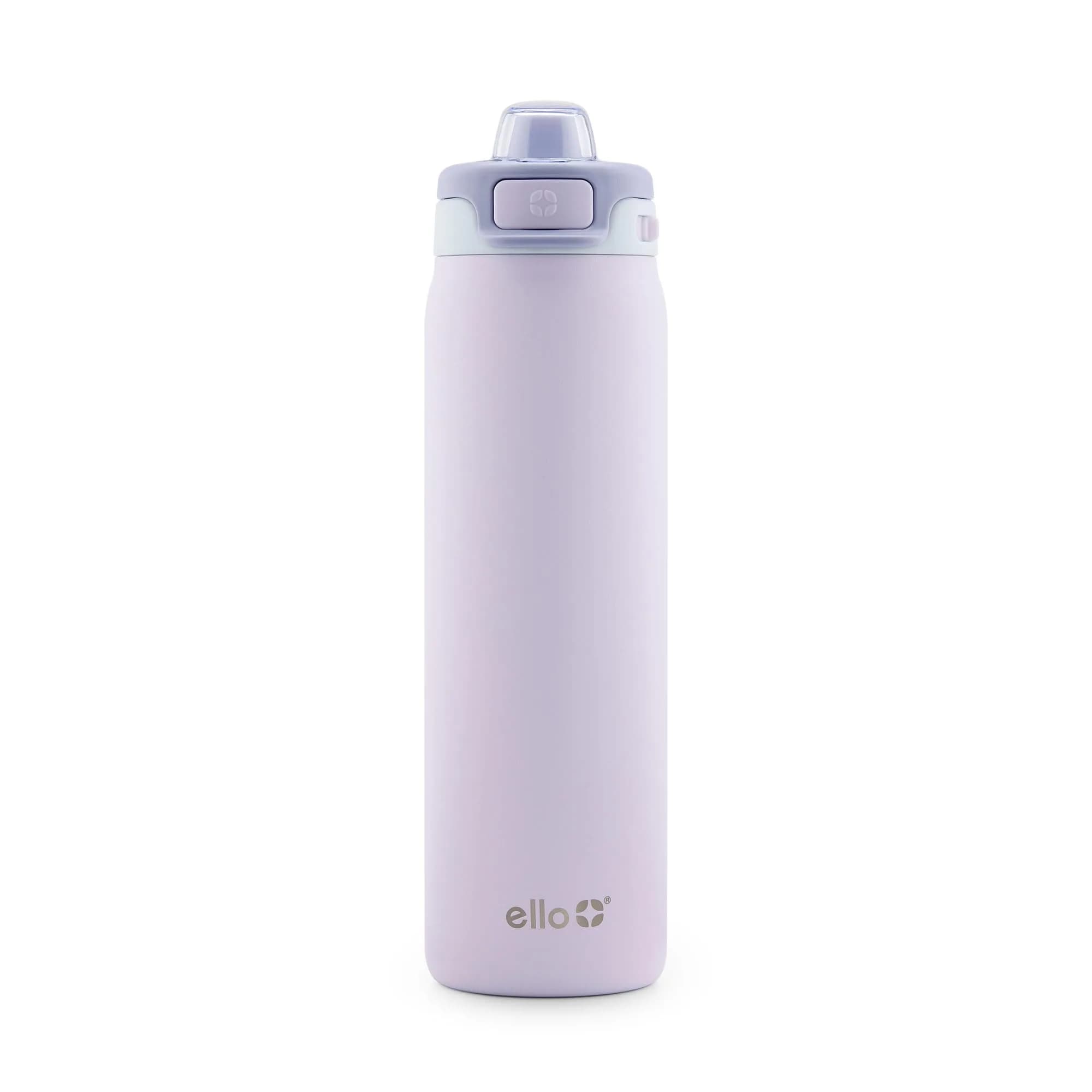 Ello Pop & Fill 650ml (22oz) Stainless Steel Water Bottle with Straw Lid | Aurora - main product image