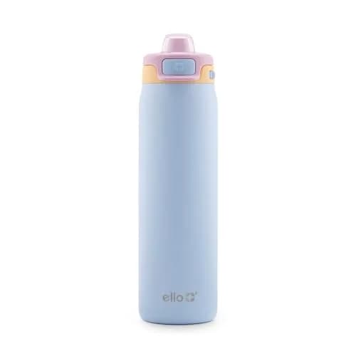 Ello Pop & Fill 22oz Stainless Water Bottle, Sip or Chug, Coastal Sunrise | 624ml Insulated Tumbler thumbnail 1