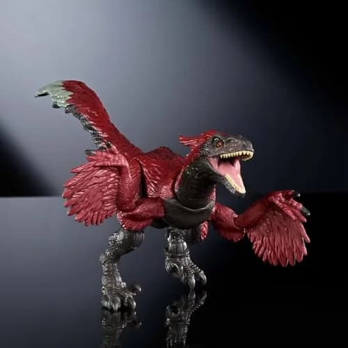 Mattel Jurassic World Hammond Collection Pyroraptor Dinosaur Figure 20.8 cm (8.2 inches) | Highly Posable Action Figure with Glass Eyes & Wired Tail thumbnail 4