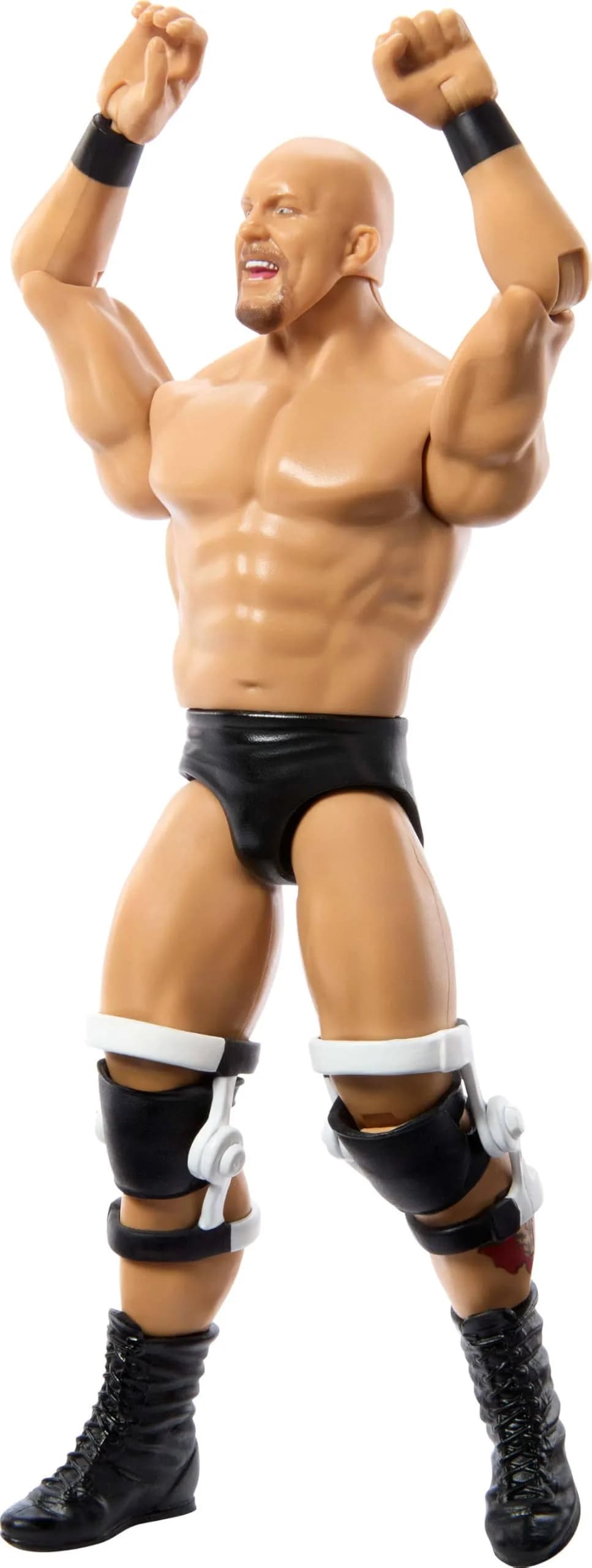 Mattel WWE Action Figure, 6-inch Collectible Stone Cold Steve Austin with 10 Articulation Points & Life-Like Look — Multicolor