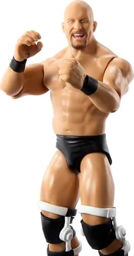 Mattel WWE Action Figure, 6-inch Collectible Stone Cold Steve Austin with 10 Articulation Points & Life-Like Look thumbnail 2