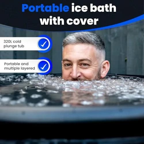 The Cold Pod Ice Bath Tub for Athletes 88 Gallons | Cold Water Recovery Pool with Cover thumbnail 4