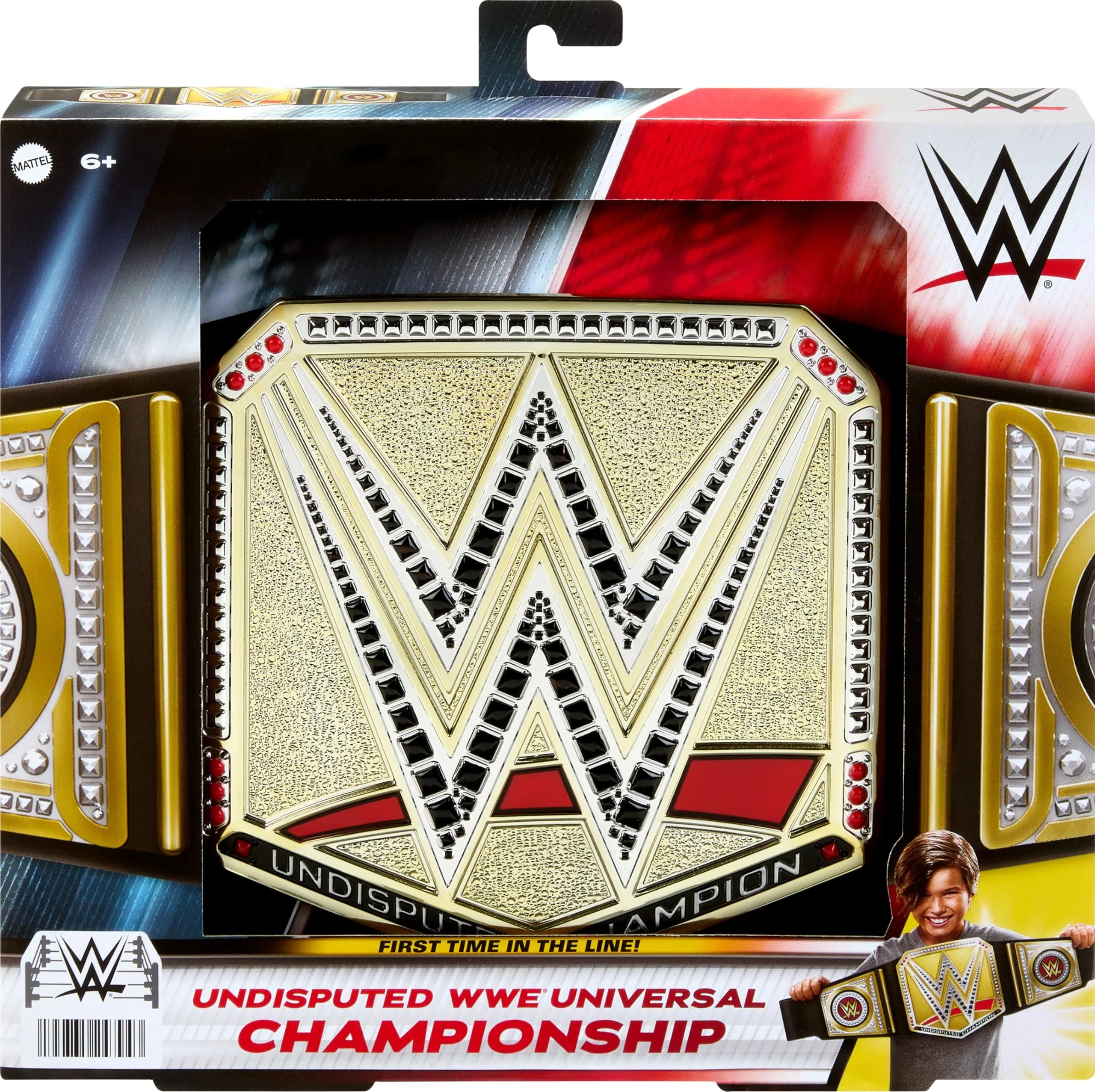 Mattel WWE Undisputed Universal Championship Title Belt Accessory for Kids | 3+ ft Long, Adjustable, Authentic Style thumbnail 5