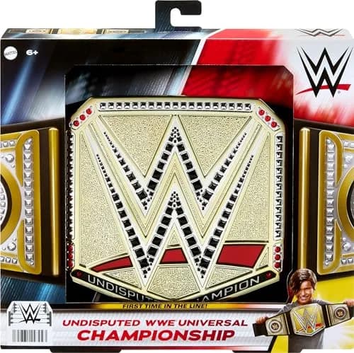 Mattel WWE Undisputed Universal Championship Title Belt Accessory for Kids | 3+ ft Long, Adjustable, Authentic Style thumbnail 5