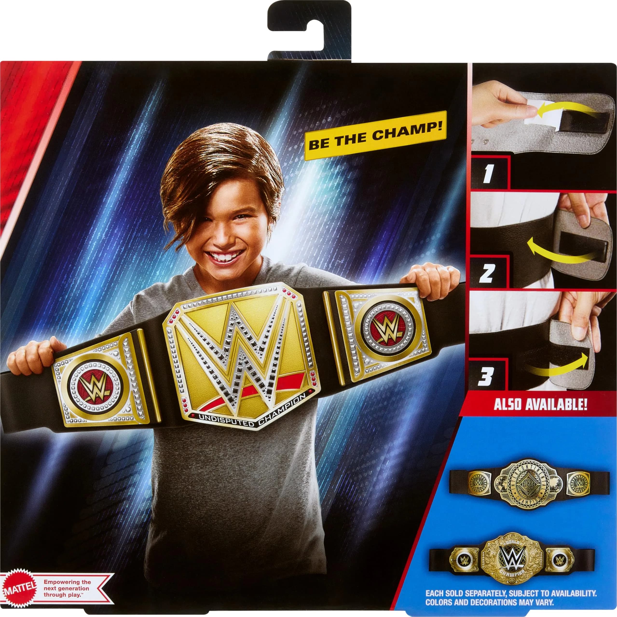 Mattel WWE Undisputed Universal Championship Title Belt Accessory for Kids | 3+ ft Long, Adjustable, Authentic Style thumbnail 6