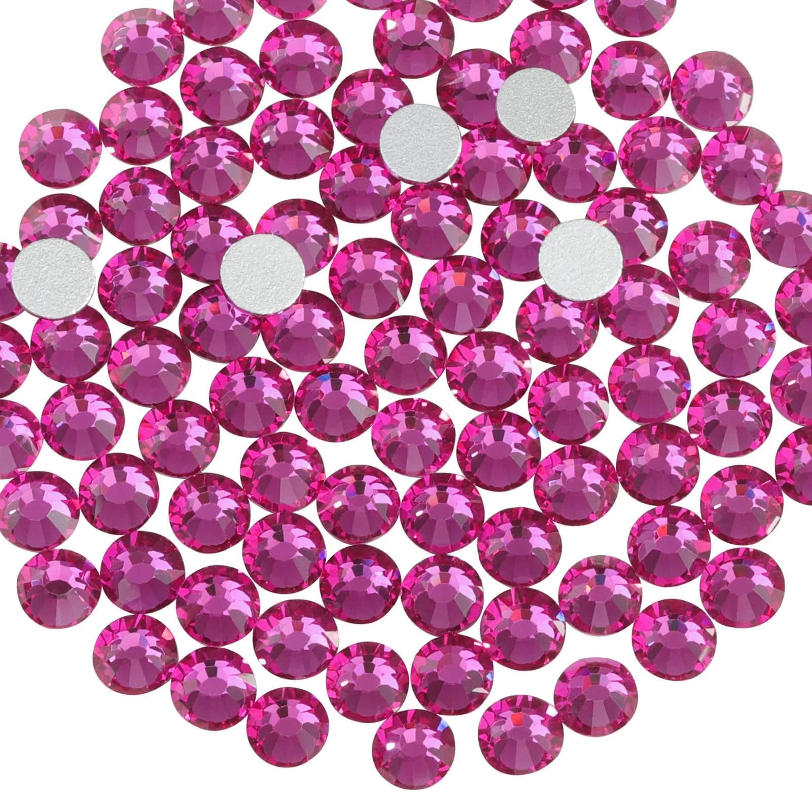 BEADSLAND Light Blue Round Flat Back Rhinestones for Nail Art & Crafts, SS34 (7.0-7.3mm), 288pcs | Sparkle for Your DIY Projects - main product image