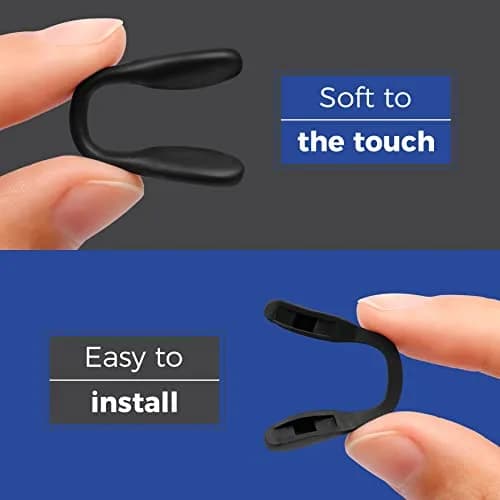 HILEEN Replacement Nose Pads for Oakley Sunglasses 3 Pieces Black | Push-in Mount Silicone thumbnail 5