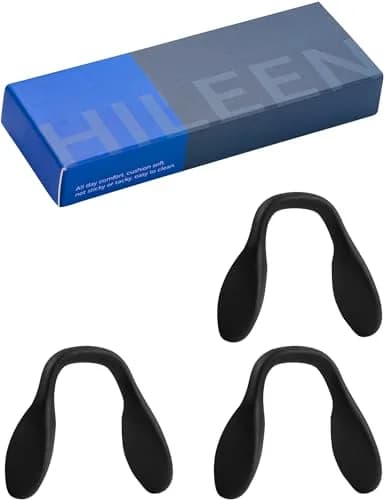 HILEEN Replacement Nose Pads for Oakley Sunglasses 3 Pieces Black | Push-in Mount Silicone thumbnail 6