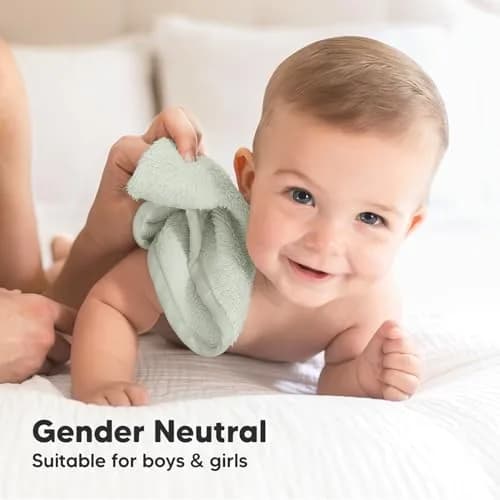 KeaBabies Baby Washcloths 10x10 | Ultra-Soft Bamboo Face & Body Cloths for Newborns & Toddlers thumbnail 8