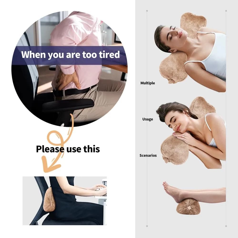 VCOMSOFT Adjustable Bone Shape Head Recliner Pillow 45.72cm (18") | Neck Support for Recliners thumbnail 10
