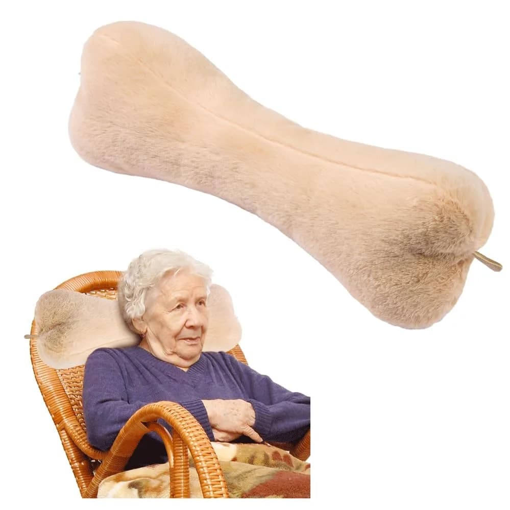 VCOMSOFT Adjustable Bone Shape Head Recliner Pillow 45.72cm (18") | Neck Support for Recliners thumbnail 3