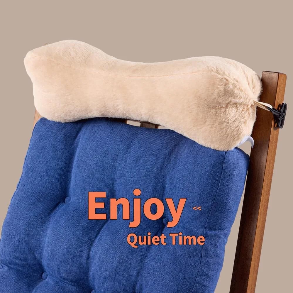 VCOMSOFT Adjustable Bone Shape Head Recliner Pillow 45.72cm (18") | Neck Support for Recliners thumbnail 5