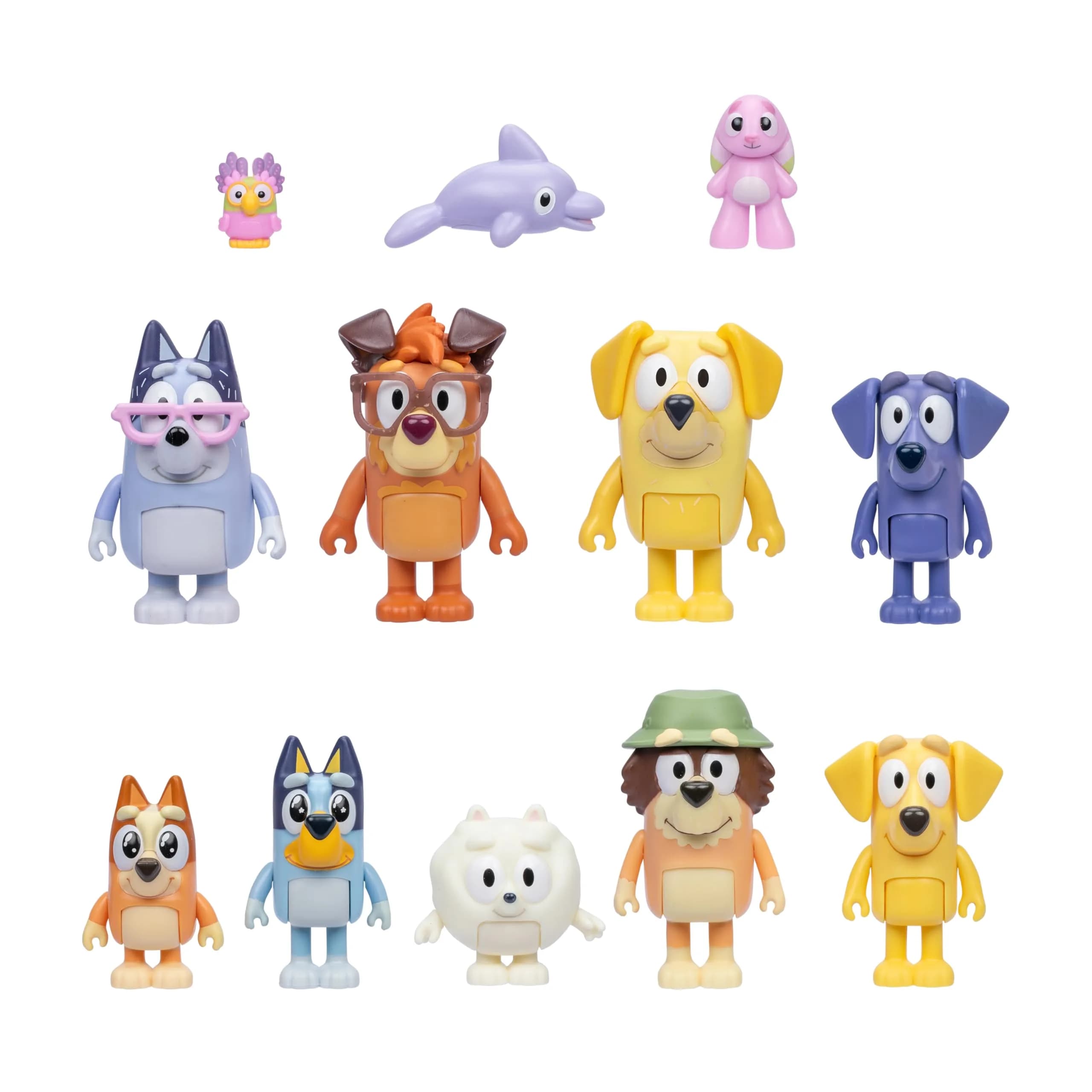 Bluey Super Fan Figurines Set, 12-Character Figure Pack | ASTM-Tested Toy Figures for Kids Ages 3+ - main product image