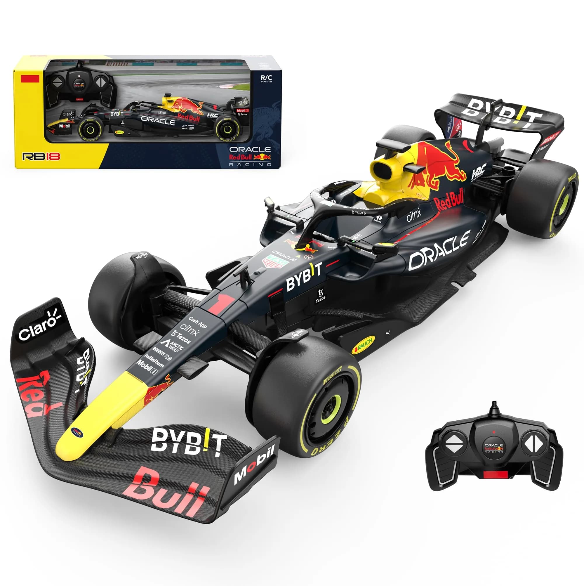 Voltz Toys Red Bull RB18 F1 RC Car 1:18 Scale | Officially Licensed Replica — 1:18 Redbull Rb18(no.1)