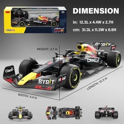 Voltz Toys Red Bull RB18 F1 RC Car 1:18 Scale | Officially Licensed Replica thumbnail 5