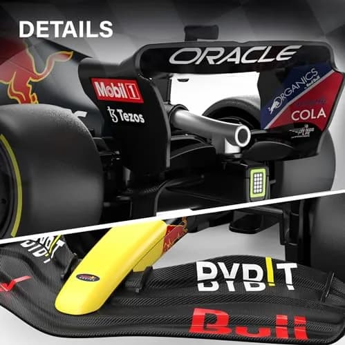 Voltz Toys Red Bull RB18 F1 RC Car 1:18 Scale | Officially Licensed Replica thumbnail 8