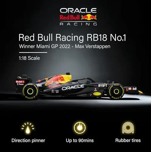 Voltz Toys Red Bull RB18 F1 RC Car 1:18 Scale | Officially Licensed Replica thumbnail 2