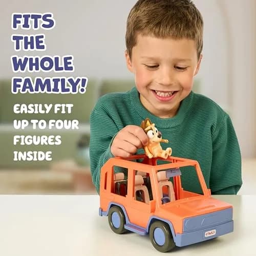 Bluey Heeler Family Road Trip Big Car Toy with Chilli Figure | ASTM-Tested Non-Toxic Toddler Toy Vehicle for Ages 3+ thumbnail 4