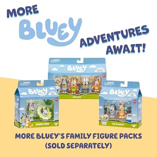 Bluey Heeler Family Road Trip Big Car Toy with Chilli Figure | ASTM-Tested Non-Toxic Toddler Toy Vehicle for Ages 3+ thumbnail 6