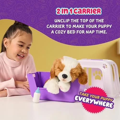 Little Live Pets Patches The Beagle Interactive Plush Dog Toy | Realistic Sounds & 2-in-1 Bed for Kids Ages 5+ thumbnail 5