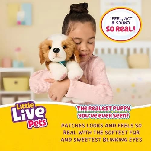 Little Live Pets Patches The Beagle Interactive Plush Dog Toy | Realistic Sounds & 2-in-1 Bed for Kids Ages 5+ thumbnail 2