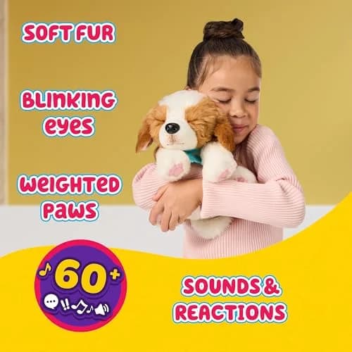 Little Live Pets Patches The Beagle Interactive Plush Dog Toy | Realistic Sounds & 2-in-1 Bed for Kids Ages 5+ thumbnail 3
