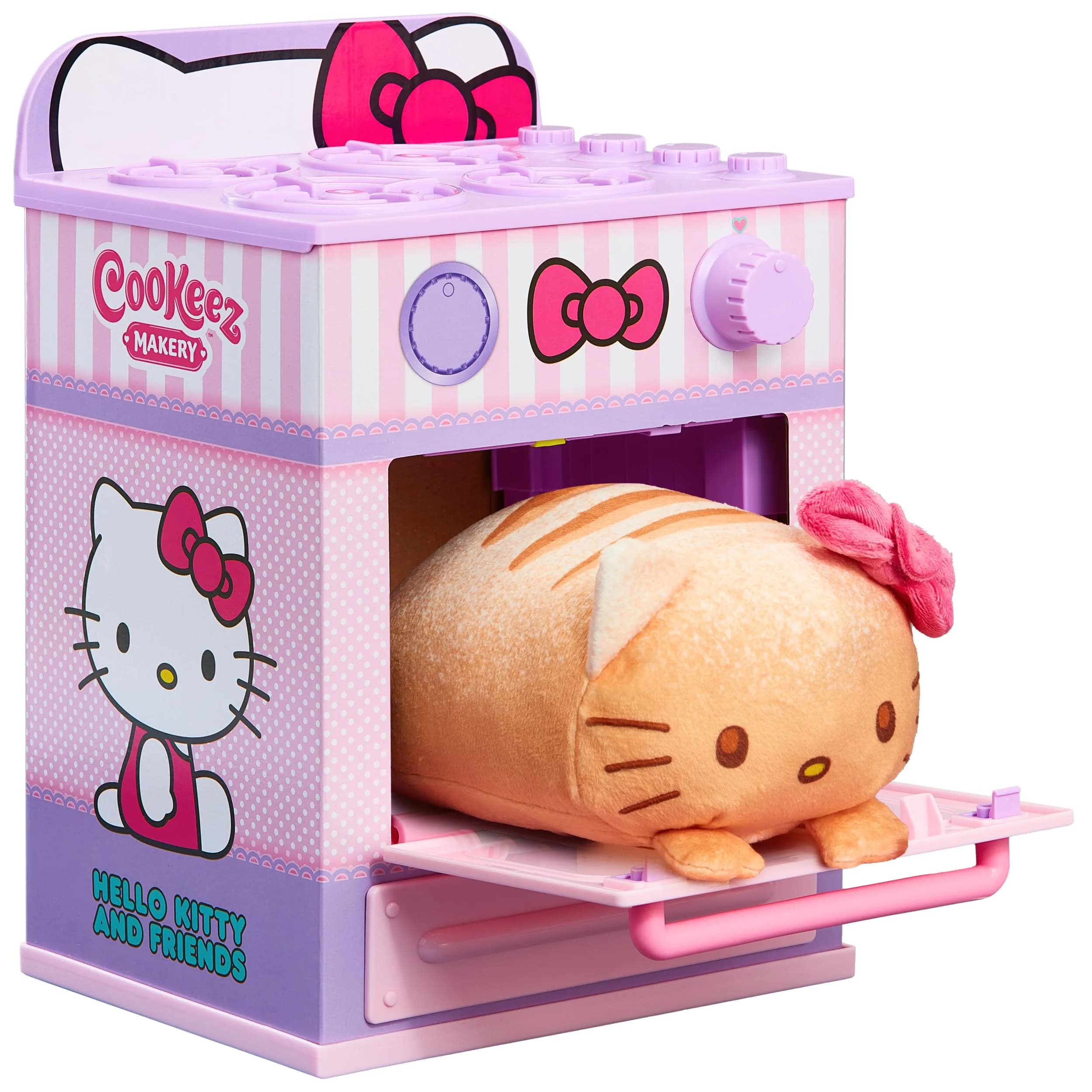 Cookeez Makery Hello Kitty & Friends Oven Playset | Interactive Bake & Reveal Toy with Scented Plush, 3 Characters, 5+ — Multicolor