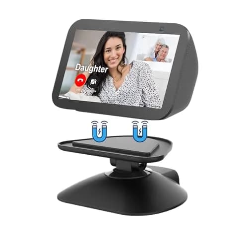 Dianves Adjustable Stand for Echo Show 5 (3rd Gen) | Multi-Angle Magnetic Anti-Slip Desk Mount thumbnail 2