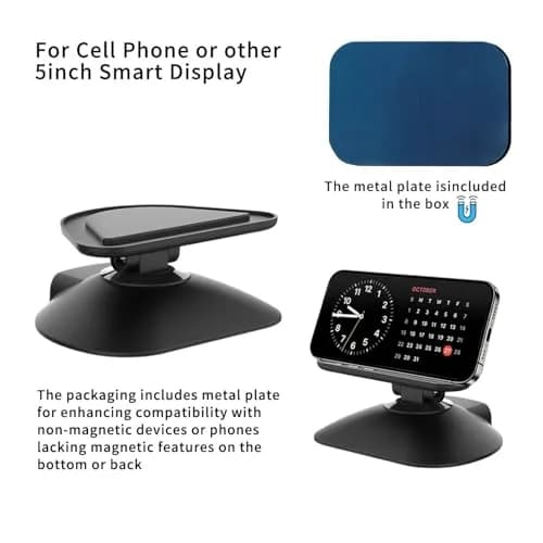 Dianves Adjustable Stand for Echo Show 5 (3rd Gen) | Multi-Angle Magnetic Anti-Slip Desk Mount thumbnail 3