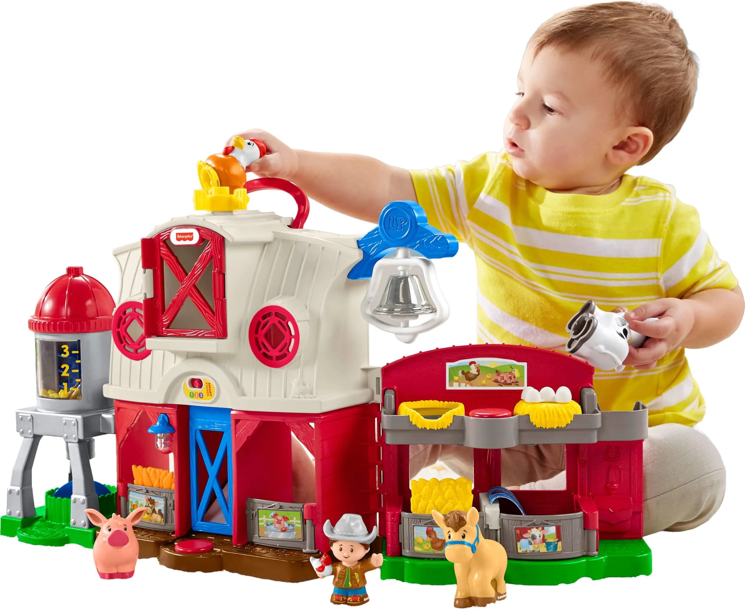 Fisher-Price Little People Caring for Animals Farm Playset | Toddler Farm Toy with Smart Stages (70-120 chars)