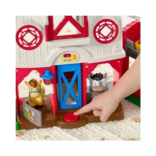 Fisher-Price Little People Caring for Animals Farm Playset | Toddler Farm Toy with Smart Stages (70-120 chars) thumbnail 2