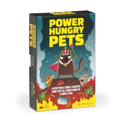 Exploding Kittens Power Hungry Pets Card Game | 2-6 Players, Age 7+ | Family Strategy Fun thumbnail 1