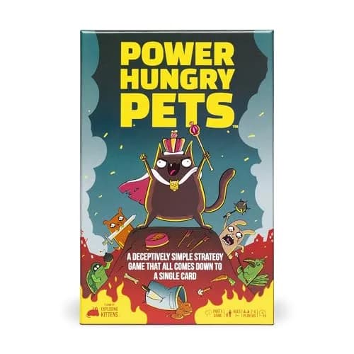 Exploding Kittens Power Hungry Pets Card Game | 2-6 Players, Age 7+ | Family Strategy Fun thumbnail 2