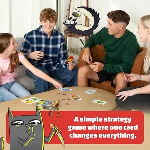 Exploding Kittens Power Hungry Pets Card Game | 2-6 Players, Age 7+ | Family Strategy Fun thumbnail 3