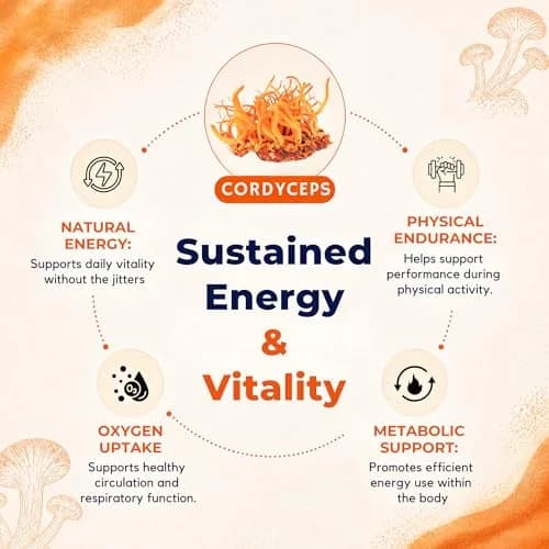 MALAMA MUSHROOMS Cordyceps Mushroom Extract Powder 3.5 oz | Organic Superfood for Energy & Endurance thumbnail 3