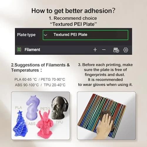 IdeaFormer-3D Build Plate for Bambu Lab X2D/X1C/X1/X1E/P1S/P2S/P1P | Double-Sided Light Beam & Phantom Pattern thumbnail 3