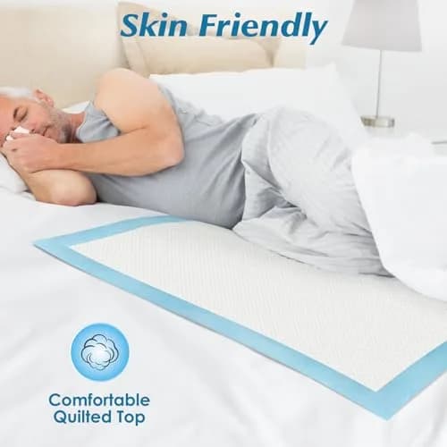 Wowflash Super Absorbency Disposable Underpads 76cm x 91cm (30" x 36") | 5-Layer Leakproof Protection thumbnail 5