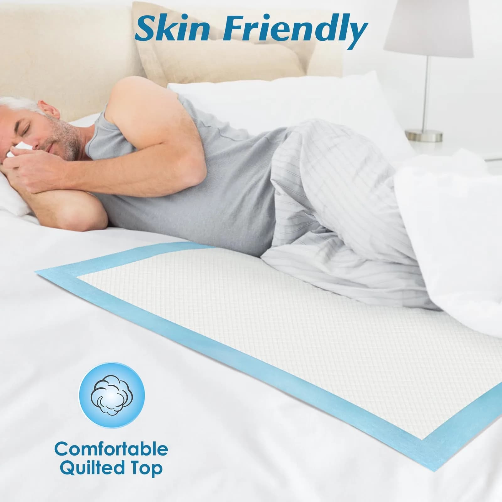 Wowflash XXL Disposable Underpads 22" x 22" (100 Count) | USA Import Value Pack for All-Night Protection - view 5