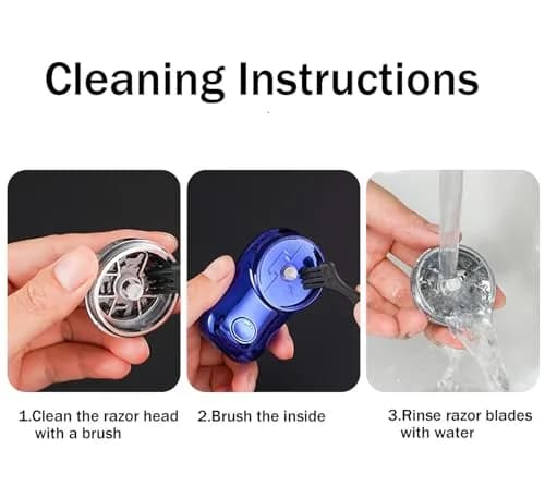 Reodolop Mini Electric Shaver Rotary Razor for Men & Women | USB C Rechargeable, Lightweight Travel Razor thumbnail 4