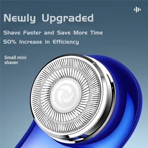 Reodolop Mini Electric Shaver Grey | Portable Rotary Razor for Men & Women thumbnail 6