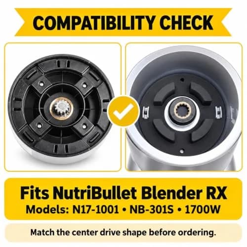 Opzour Blender Drive Socket Kit for NutriBullet RX N17-1001 NB-301S | Replacement Gear for 1700W Blender thumbnail 6