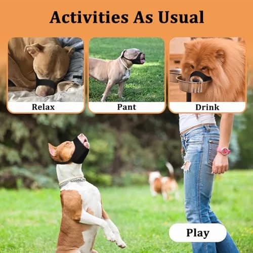 Mayerzon Fabric Pitbull Muzzle for Large Short Snout Dog Anti Fierce Biting | Soft Breathable Fit XL thumbnail 6