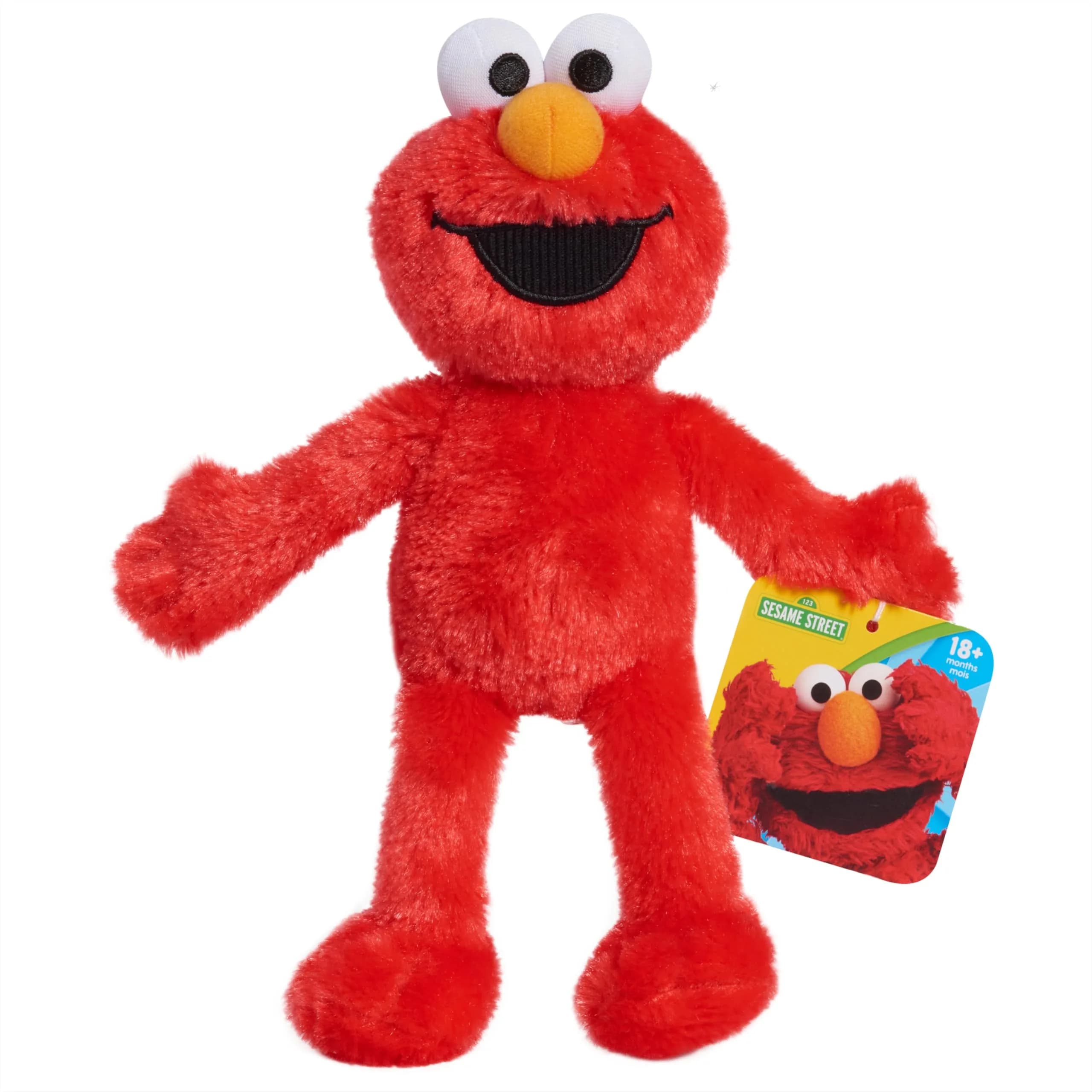 Just Play Sesame Street Elmo Plush 8-inch | Soft, Recycled Fill for Kids 2+